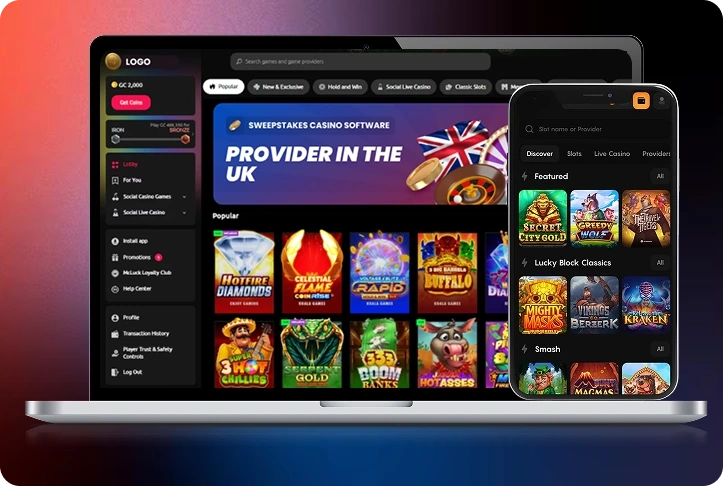 Sweepstakes Casino Software Provider in The UK
