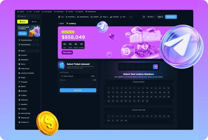 Telegram Lottery Software Development-TRUEiGTECH
