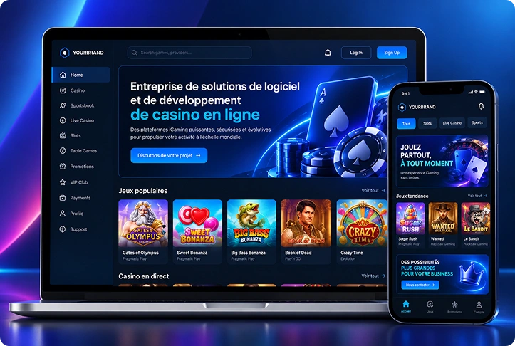 Entreprise de solutions de logiciel et de développement de casino en ligne