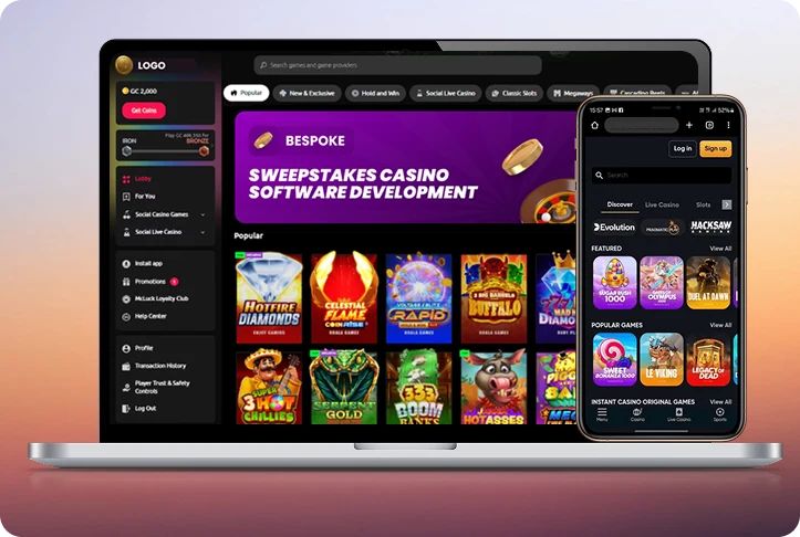 Bespoke Sweepstakes Casino Software Development-top