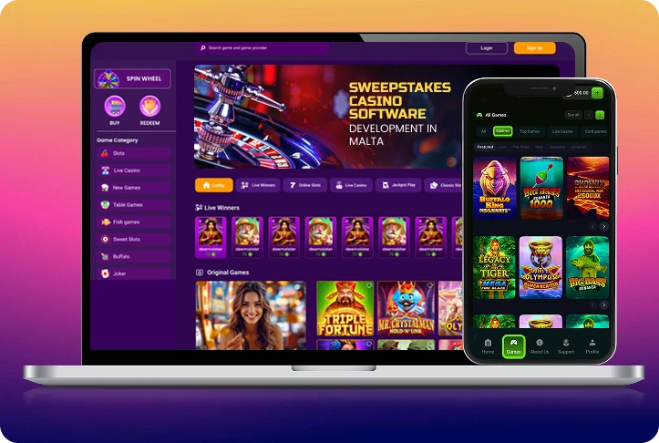 Sweepstakes Casino Software Development in Malta