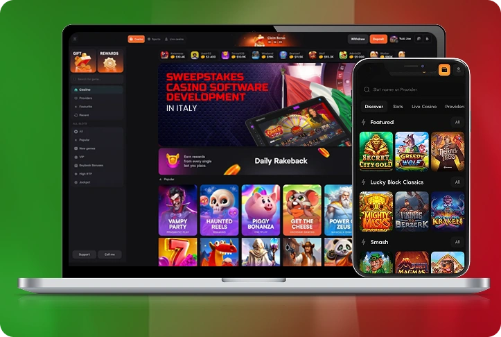 Sweepstakes Casino Software Development in Italy_banner
