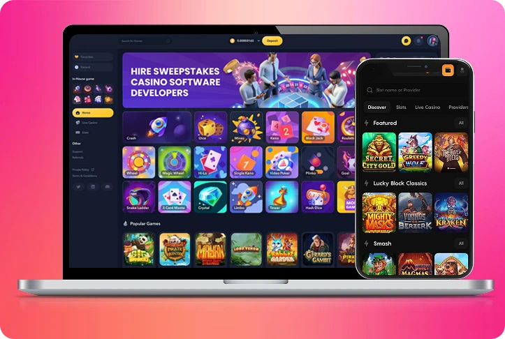 Hire Sweepstakes Casino Software Developers (banner)